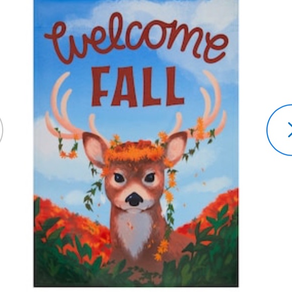 Fall Garden Flag QTY 2  Dog Fall Deer Multicolor 12.5 inch by 18 inches - Picture 2 of 8